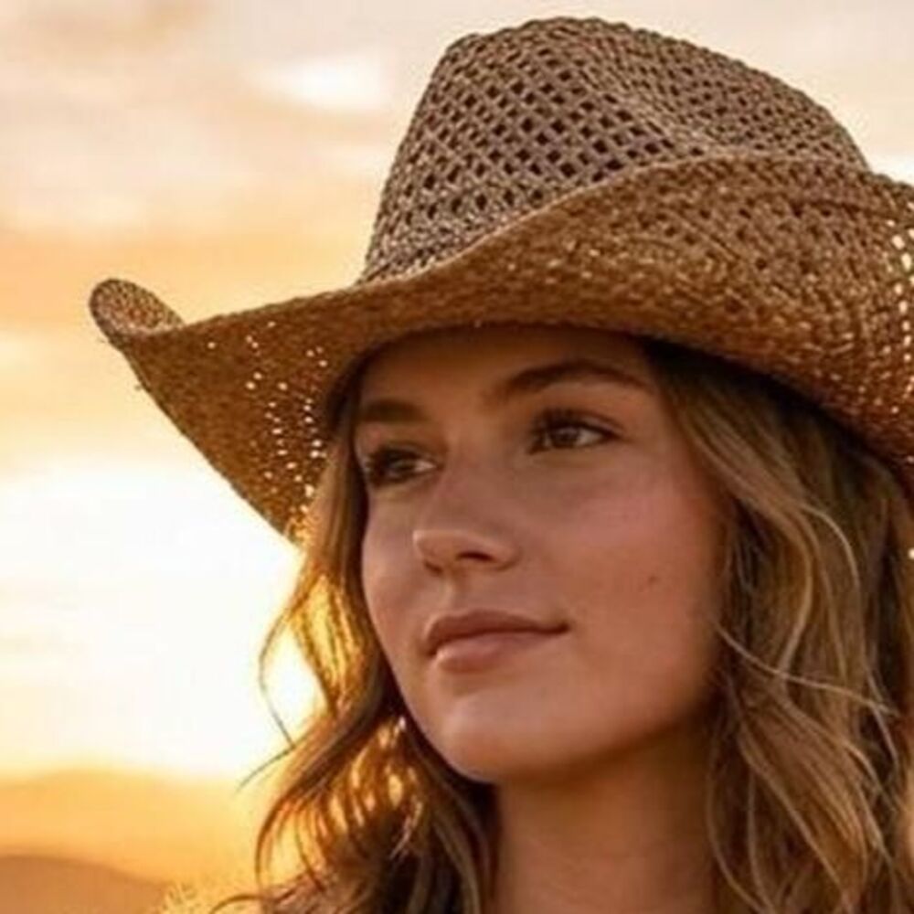 Bailey 44 Woven Straw Cowboy Hat in Natural Brown